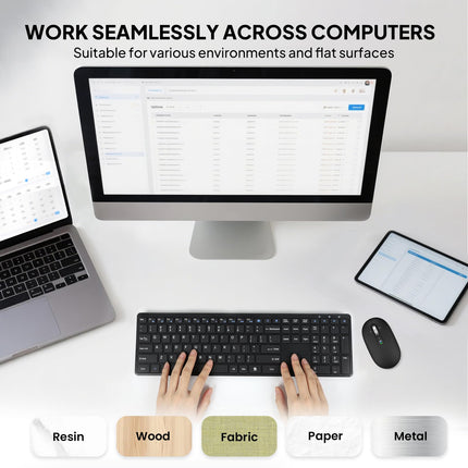 Wireless Bluetooth Mouse,USB+BT×2,Slim Pebble Multi Device Small Travel Mice,Metal 4 Way Super Scrolling,± 3000 DPI,8 Buttons,Quiet,Portable,Long Battery for Laptop,Computer,Tablet,Mac,iPad,PC,Phone