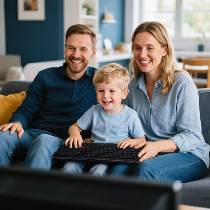 INFINMIND Wireless Bluetooth TouchPad Keyboard with Multi-Device Keyboard for Windows,Laptop,Tablet,Windows,Android,Chrome OS